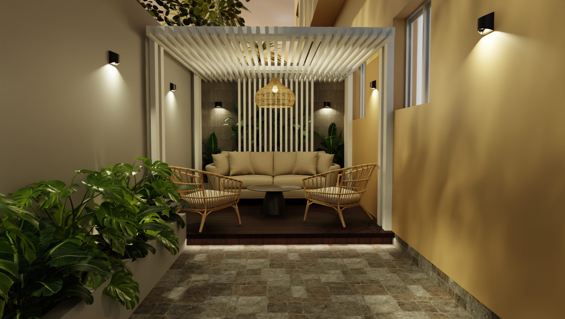 The Rivertown Villa PATIO PERGOLA C VILLA